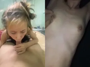 Sống thử với em sinh viên dâm đãng chỉ biết ăn với đụ